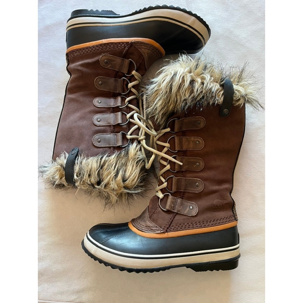 Sorel Joan of Arctic Womens Brown Waterproof Winter Snow Boots NL1540-256 W8.5